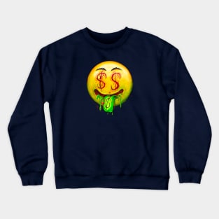 Money face emoji Crewneck Sweatshirt